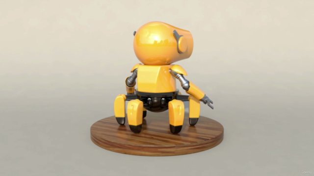 3D Character Creation in Cinema 4D: Modeling a Spider Robot – Screenshot 4