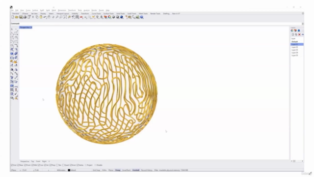 Crecimiento de curva en 2D y 3D usando Grasshopper – Screenshot 2