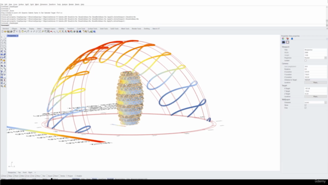 Galapagos and Biomorpher on Grasshopper: Al Bahr example – Screenshot 1