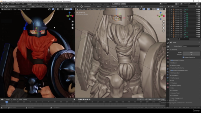 Escultura no Blender para impressão 3D – Screenshot 3