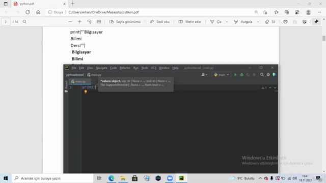 Python Programlama Temel Seviye – Screenshot 3