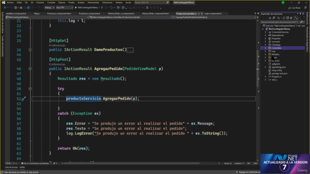 Como crear aplicaciones SPA: ANGULAR +.NET + SQL SERVER – Screenshot 4