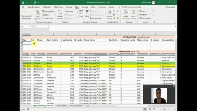 MS Excel - niestandardowe sortowanie i filtrowanie danych – Screenshot 4