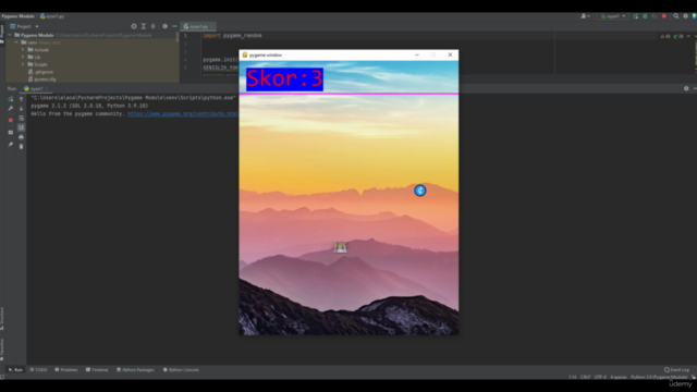 Python ile Bilgisayarlı Görü Oyun Geliştirme: Pygame, OpenCV – Screenshot 3