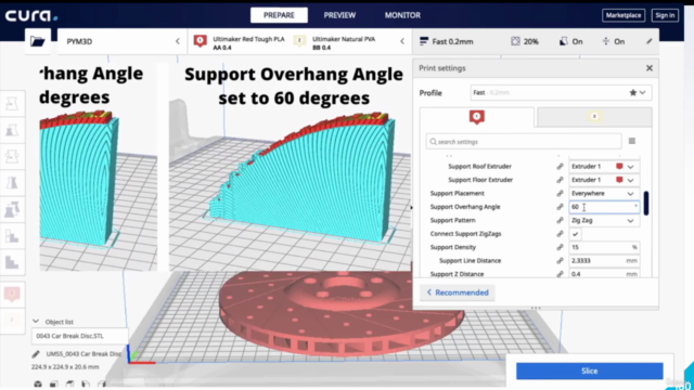 3D Printing with " Ultimaker CURA Slicer- Start to finish" – Screenshot 2