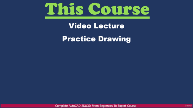 Complete AutoCAD 2D&3D From Beginners To Expert Course – Screenshot 1