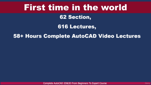 Complete AutoCAD 2D&3D From Beginners To Expert Course – Screenshot 3