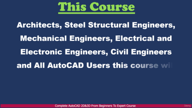 Complete AutoCAD 2D&3D From Beginners To Expert Course – Screenshot 4