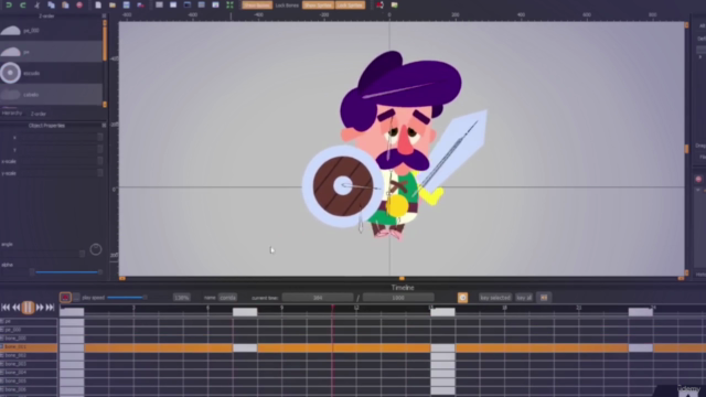 Animação de personagem FLAT para jogos com Krita e Spriter – Screenshot 4