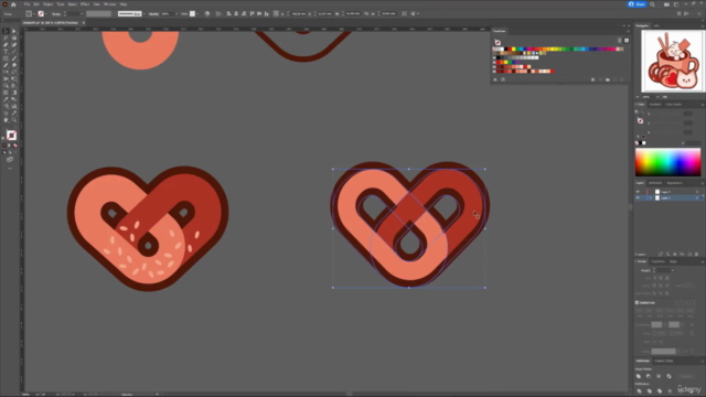 Illustrator - Opracowanie trzech różnych grafik od podstaw – Screenshot 3