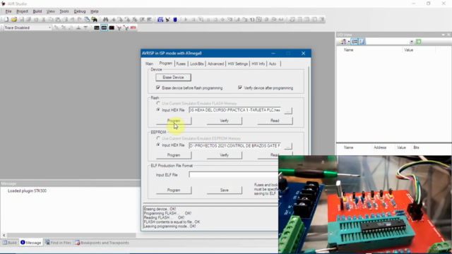 PLC Embedido con AVR (Programar, Instalar y Fabricar) – Screenshot 1