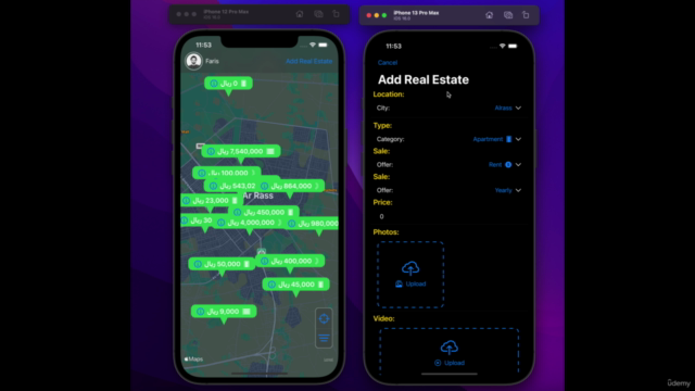 RealEstate App SwiftUI 4.0 iOS16 تطبيق عقاري – Screenshot 2