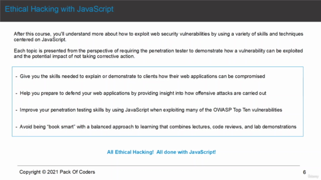 Ethical Hacking with JavaScript – Screenshot 1