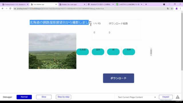 『Bubbleで画像共有プラットフォームを構築しよう』Pixabayのようなサービスを開発します。 – Screenshot 2