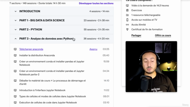 Certification Science des données: De Débutant à Expert – Screenshot 3