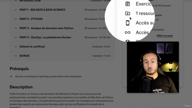Certification Science des données: De Débutant à Expert – Screenshot 4