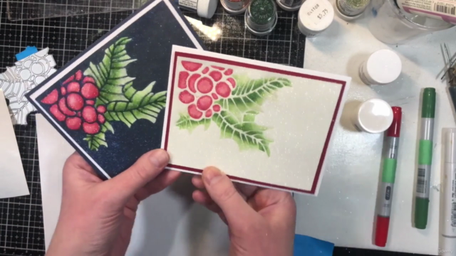 Glitter Techniques Card Class – Screenshot 3