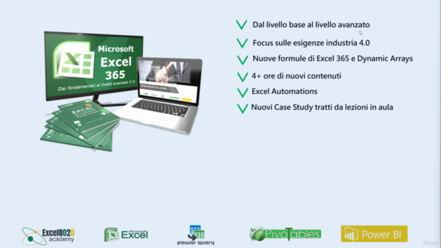 Microsoft Excel 365 dai fondamentali al livello avanzato 4.0 – Screenshot 2