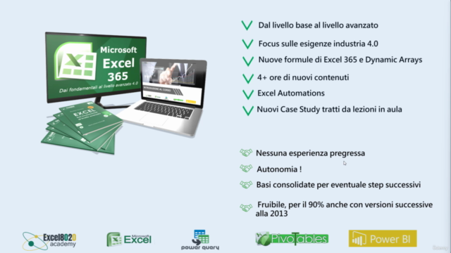 Microsoft Excel 365 dai fondamentali al livello avanzato 4.0 – Screenshot 3