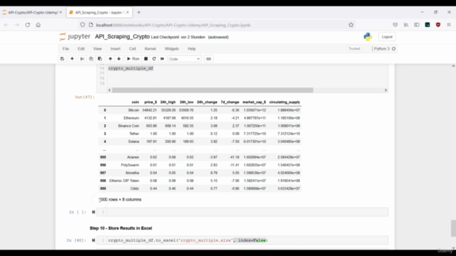 API Scraping - Cryptocurrency Database - PostgreSQL – Screenshot 3