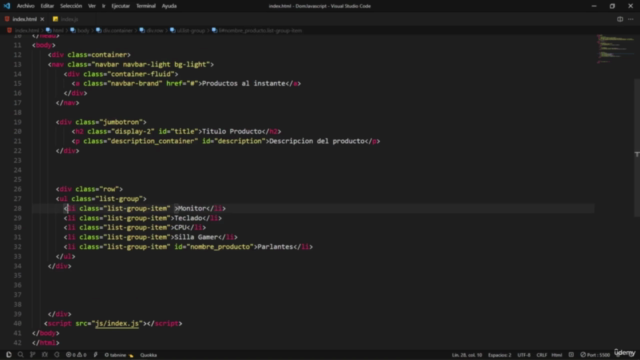 DOM - En JavaScript Moderno – Screenshot 1