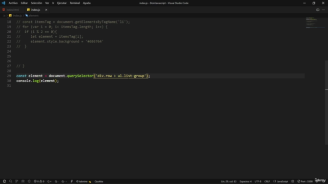 DOM - En JavaScript Moderno – Screenshot 2