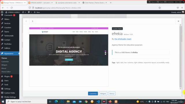Wordpress Theme Development With ACF : For Themeforest – Screenshot 1