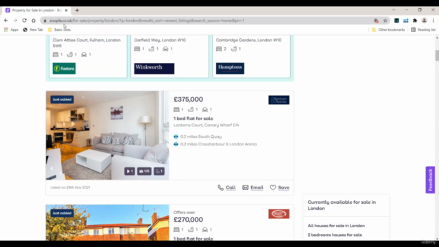 Web Scraping with Beautiful Soup - Real Estate Database – Screenshot 2
