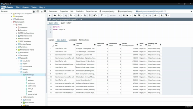 Web Scraping with Beautiful Soup - Real Estate Database – Screenshot 4