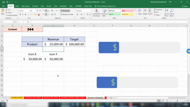 Excel Interactive Dashboard – Screenshot 2