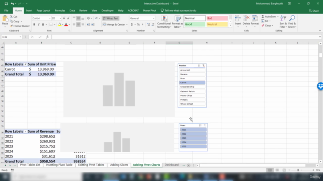 Excel Interactive Dashboard – Screenshot 3