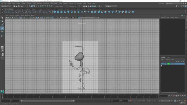Maya 2022 - Modelando um Personagem Cartoon – Screenshot 1
