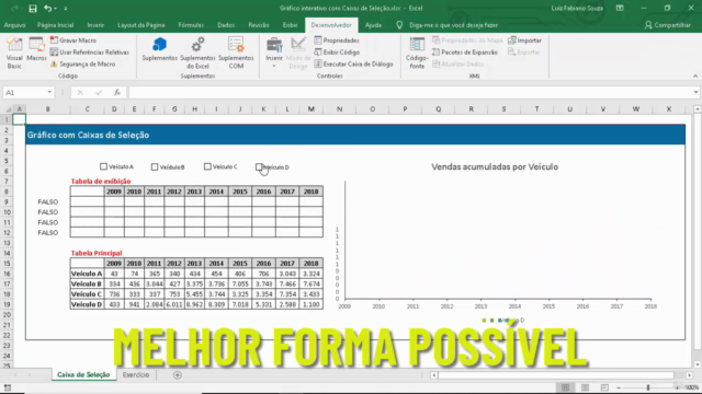 EXCEL - Visualização de Dados, Funções Avançadas e Gráficos – Screenshot 3