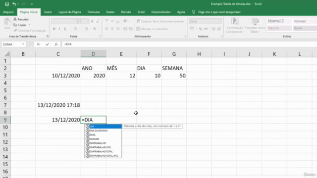 EXCEL - Visualização de Dados, Funções Avançadas e Gráficos – Screenshot 4