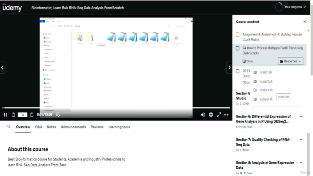 Bioinformatic; Learn Bulk RNA-Seq Data Analysis From Scratch – Screenshot 2