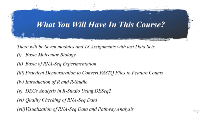 Bioinformatic; Learn Bulk RNA-Seq Data Analysis From Scratch – Screenshot 3