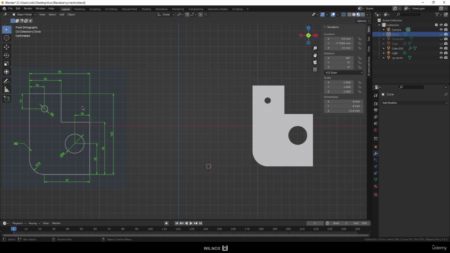 Kurs Blender - modelowanie 3D, poziom 1 – Screenshot 4
