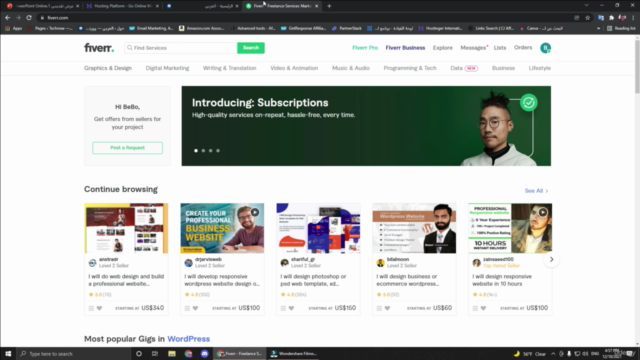 WordPress Website Creation Course كورس انشاء مواقع وردبريس – Screenshot 2