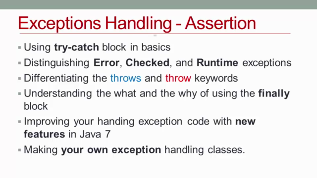 Java Exceptions Handling, Assertion, Java Logging API – Screenshot 3