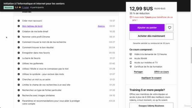 Initiation à l'informatique et internet pour les seniors – Screenshot 3