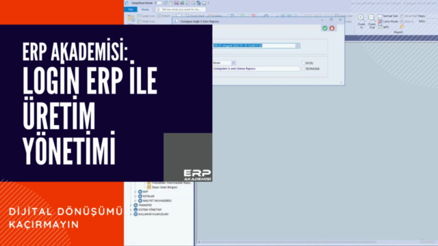 ERP Akademisi: Login ERP ile Üretim Yönetimi – Screenshot 4