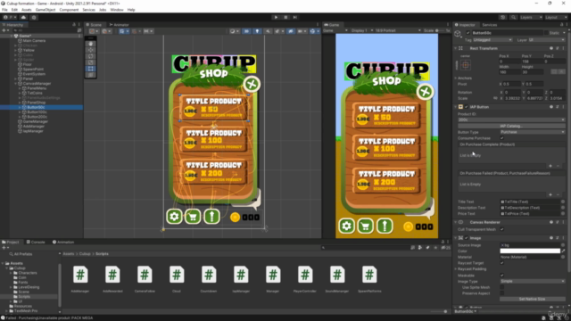 Développer/Monétiser un jeu pour smartphone avec Unity - Screenshot_03