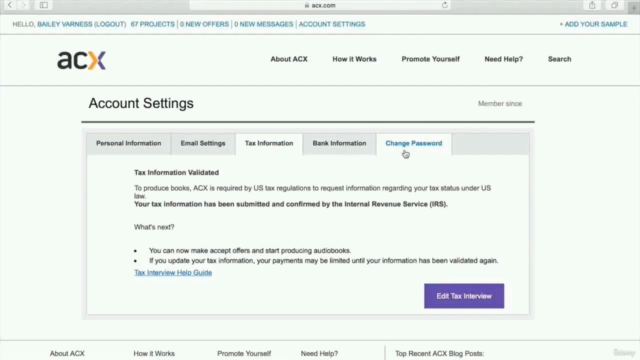 ACX Anmeldung für Self-Publisher Audible, Amazon und Itunes – Screenshot 4