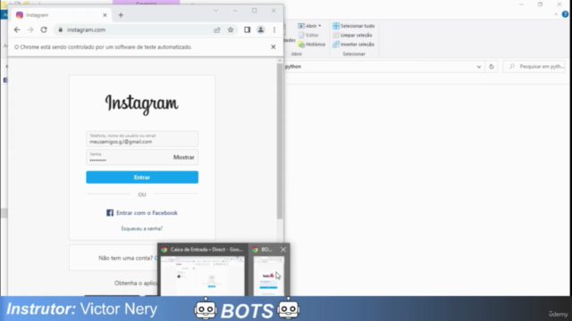 Crie um BOT de atendimento para o INSTAGRAM Python e php – Screenshot 1