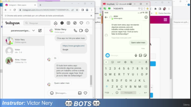 Crie um BOT de atendimento para o INSTAGRAM Python e php – Screenshot 3