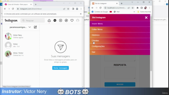 Crie um BOT de atendimento para o INSTAGRAM Python e php – Screenshot 4
