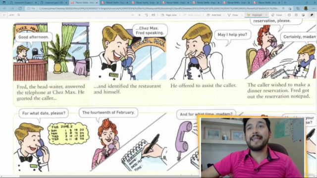 Inglés esencial para trabajadores de restaurantes Camareros – Screenshot 2