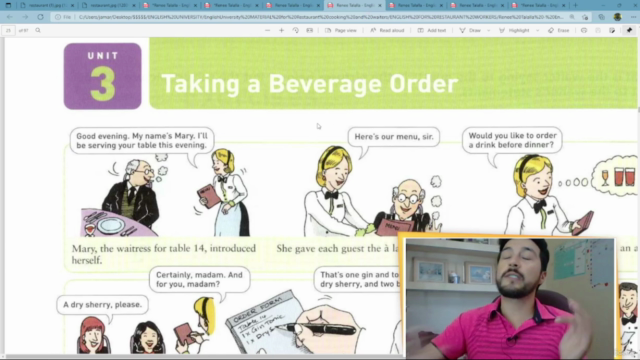 Inglés esencial para trabajadores de restaurantes Camareros – Screenshot 3