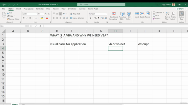 Excel VBA Basic to Advance Part1 (20 hours) – Screenshot 1