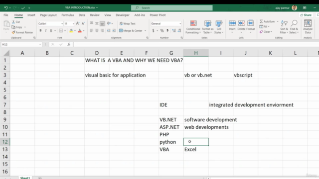 Excel VBA Basic to Advance Part1 (20 hours) – Screenshot 2
